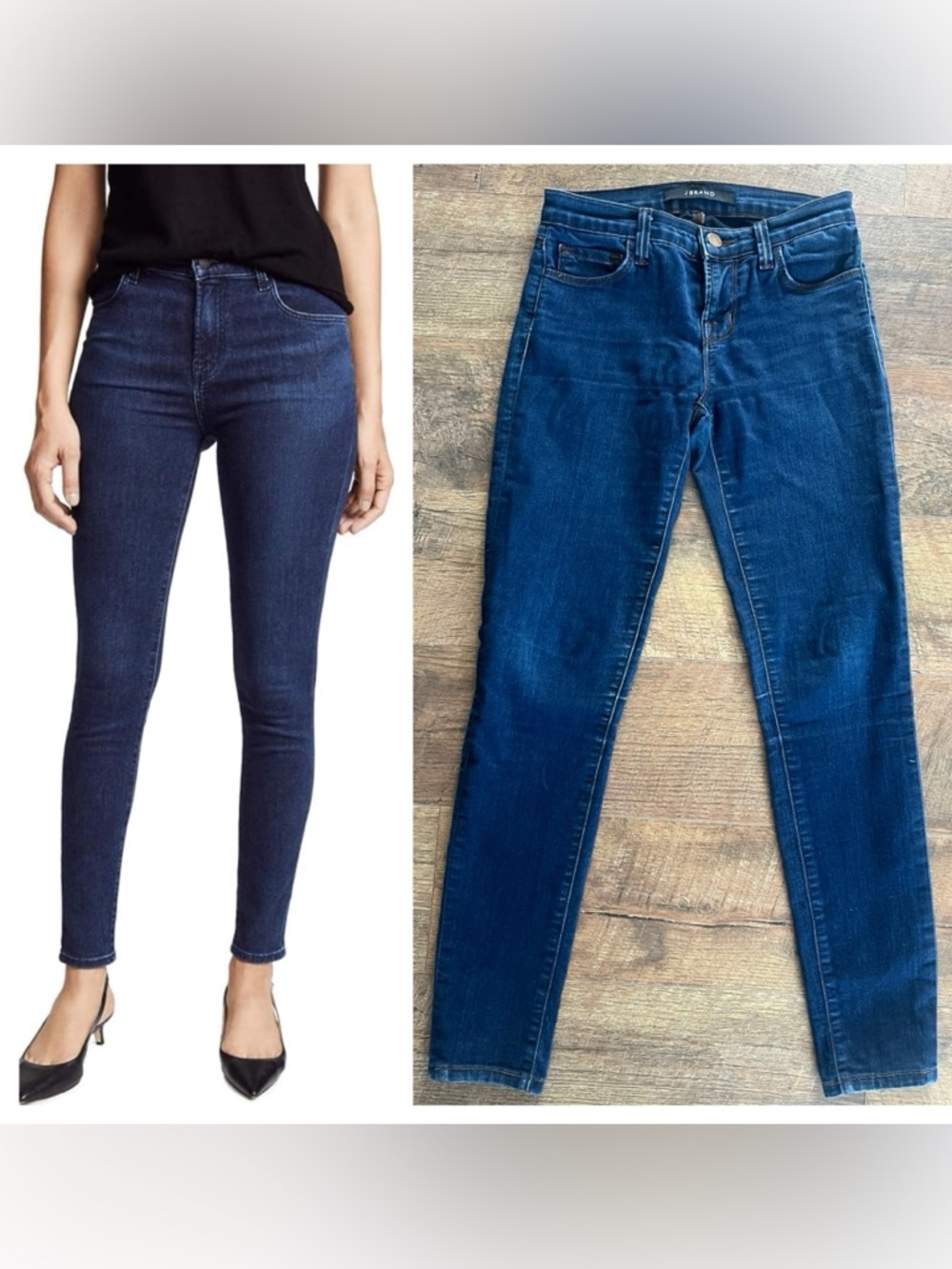 J Brand Super Stretchy, Soft, Dark Blue Skinny Jeans Size 24